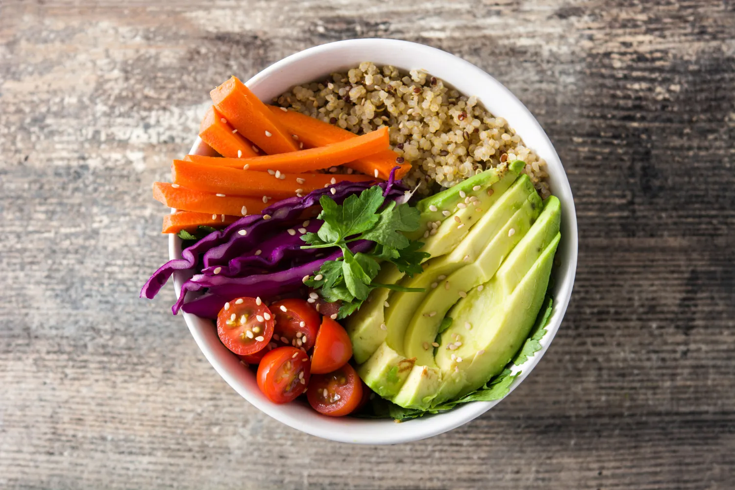 Buddha bowl végan quinoa